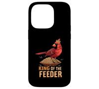 Cardinal King of the Feeder Funny Bird Coque pour iPhone 14 Pro