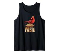 Cardinal King of the Feeder Funny Bird Débardeur