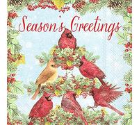 Cardinal Tree Seasons Lot de 40 serviettes de table 3 plis