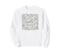 Cardinal Vote Design Vintage Oiseau Démocratie Art Sweatshirt