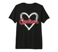 Cardinals Heart T-Shirt Haut de Gamme