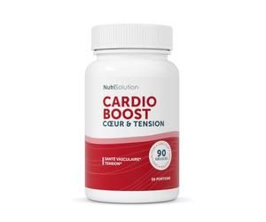 Cardio Boost : Formule Naturelle de Soutien Cardiovasculaire - Pour la Circulation, l'Energie et le Bien-Être Cardiaque - 90 gélules - Formulé par des Médecins par NutriSolution (1)