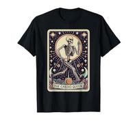 Cardio Queen Carte de Tarot Squelette d'entraînement esthétique T-Shirt