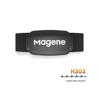 Magene H303 Moniteur de fréquence Cardiaque Sangle de Poitrine HRM Fitness Tracker IP67 Support étanche Bluetooth 4.2 et Ant+, Compatible Wahoo, Zwift, Strava, Elite HRV