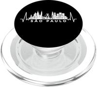 Cardiogram Skyline Brasil-Brazil Sao-Paulo PopSockets PopGrip pour MagSafe