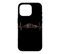 Cardiogramme Vintage ECG Cardiogramme Retro Cars Heartbeat Coque pour iPhone 16 Pro