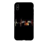 Cardiogramme Vintage ECG Cardiogramme Retro Cars Heartbeat Coque pour iPhone XS Max