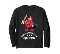 Cardiologie Queen, cardiologue, Chirurgien Cardiaque, Docteur Funny Manche Longue