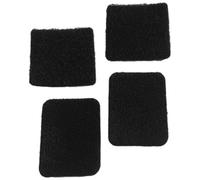 Cardo Coussinets Velcro rectangulaires, noir, Taille unique