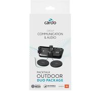Cardo Système de Communication de Casque PACKTALK Outdoor, idéal pour Le Ski, Le Snowboard et Le Cyclisme (Noir, Duo)