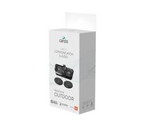 Cardo Système de Communication de Casque PACKTALK Outdoor, idéal pour Le Ski, Le Snowboard et Le Cyclisme (Noir, lot Unique)