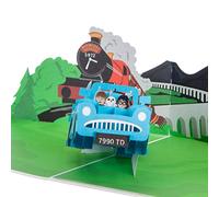 Cardologie - Carte pop-up Ford Anglia - Carte d'anniversaire Harry Potter - Marchandise sous licence officielle Wizarding World (Flying Ford Anglia)