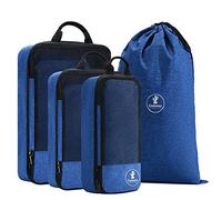 CARDONS Cubes d'emballage de compression de qualité supérieure pour valise, sac à linge (bleu marine)
