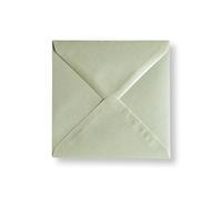 Cards & Crafts 25 enveloppes métalliques de luxe - 14 x 14 cm - 110 g - 140 x 140 mm (citron doux, 25)