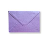 Cards & Crafts Enveloppes luxueuses métalliques C6 - 16,2 x 11,4 cm - 110 g - 162 x 114 mm (lilas, 50)