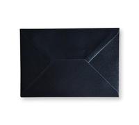 Cards & Crafts Enveloppes luxueuses métalliques C6 - 16,2 x 11,4 cm - 110 g - 162 x 114 mm (perle noire, 100)
