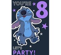 Cards Hallmark Disney Lilo & Stitch 8th Birthday You're 8 Let's Party !