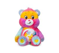 Care Bears 35 cm mittelgroßes Plüschtier - Dare to Care Bear - Mitfühlend & freundlich, lustiges Sternschnuppen-Abzeichen am Bauch, weiches Material zum Umarmen, perfektes Geschenk für Kinder ab 4 Jahren, sammelbarer Care Bear