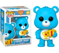 Funko Pop! Animation: CB40- Champ Bear - Flocked CH - Care Bears - Figurine en Vinyle à Collectionner - Idée de Cadeau - Produits Officiels - Jouets pour Les Enfants et Adultes - TV Fans