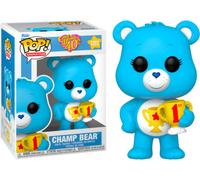 Funko Pop! Animation: CB40- Champ Bear - Flocked CH - Care Bears - Figurine en Vinyle à Collectionner - Idée de Cadeau - Produits Officiels - Jouets pour Les Enfants et Adultes - TV Fans