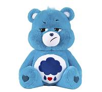 Care Bears - Basic Fun Grumpy Bear Peluche Jumbo 60 cm - Ours en Peluche Doux et à Collectionner - Grand Jouet câlin pour garçons et Filles dès 4 Ans - Peluche Bleue