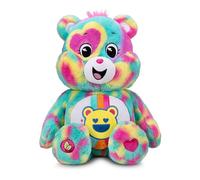Care Bears Bisounours L’Ours Bonnes Ondes - Peluche géante de 60 cm, Gros Nounours collectionnable et Ultra-Doux, Jouet Doux et idéal pour Les Enfants, Convient aux garçons et aux Filles de 4+ Ans