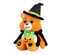 Basic Fun - Peluche Care Bears Trick-Or-Sweet Bear 22 cm, ours doux, chapeau citrouille & cape, 4+