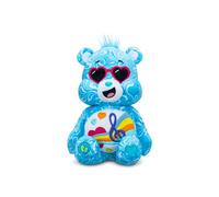 Care Bears - Basic Fun Peluche Love Song Bear 22 cm - Jouet en Peluche Collectible avec Badge Note de Musique, Cadeau Câlin pour Enfants de 4 Ans+, Idéal pour Filles & Garçons