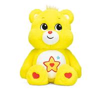Care Bears - Basic Fun Superstar Bear Peluche Moyenne - 35 cm Jouet Doux et Câlin avec Badge Étoile sur Le Ventre, Couleurs Vives, Cadeau Parfait pour Enfants & Collectionneurs Dès 4 Ans