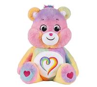 Care Bears - Basic Fun Togetherness Bear 60 cm Peluche Géante - Ours géant doux pour enfants dès 4 ans, jouet câlin multicolore à collectionner, peluche officielle Care Bears
