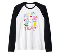 Care Bears Beary Merry Snowman Christmas Manche Raglan