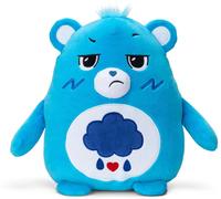 Basic Fun Care Bears Grumpy Bear 25 cm Peluche Squishes - Ours Doux et sensoriel pour Enfants dès 4 Ans, Jouet câlin à Collectionner avec Texture Moelleuse