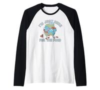 Care Bears Christmas I'm Just Here for The Food Bedtime Bear Manche Raglan