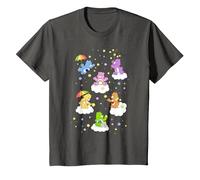 Care Bears Classic Vintage Star Collecting Group Bear Poster T-Shirt, Enfant, Asphalte, 2 Ans