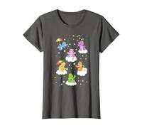 Care Bears Classic Vintage Star Collecting Group Bear Poster T-Shirt, Femme, Asphalte, XL