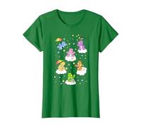 Care Bears Classic Vintage Star Collecting Group Bear Poster T-Shirt, Femme, Vert Kelly, S