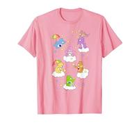 Care Bears Classic Vintage Star Collecting Group Bear Poster T-Shirt, Homme, Rose, L