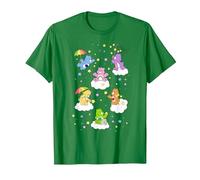 Care Bears Classic Vintage Star Collecting Group Bear Poster T-Shirt, Homme, Vert Kelly, S