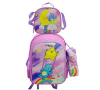 Cyp Brands Care Bears Set 20l Wheeled Backpack 3 Units Rose Enfants