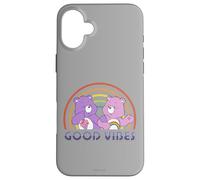 Care Bears Good Vibes Rainbow avec Share and Cheer Bear Coque pour iPhone 16 Plus