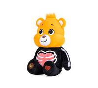 Care Bears - Haricot en peluche d'Halloween 22 cm, ours squelette tenderheart - Peluche mignonne à collectionner pour garçons et filles - Petit ours en peluche pour enfants de 4, 5, 6, 7 ans, noir