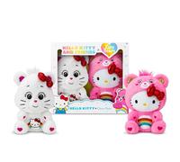Care Bears Hello Kitty Loves Cheer Bear 10" Collectible Plush 2-Pack - Soft, Huggable Material!
