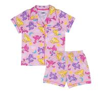 Care Bears Les Bisounours, 100% Coton Ensemble de Pyjama à Manches Courtes, Care, 5-6 Ans: 116cm, Rose