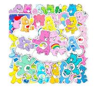 Care Bears Lot de 50 autocollants en vinyle pour ordinateurs portables, téléphones, consoles, murs, sacs, livres, bouteilles