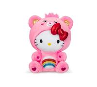 Care Bears Peluche Hello Kitty Dressed As Cheer Bear - 20,3 cm - Douce et Moelleuse - Idéale pour Les Filles et Les garçons, Les employés, Les collectionneurs - À partir de 4 Ans