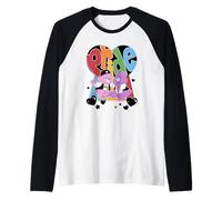 Care Bears Pride Cheer and Share Bear Rainbow Heart Manche Raglan