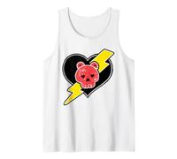 Care Bears Skull and Heart Badge Débardeur