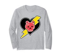 Care Bears Skull and Heart Badge Manche Longue