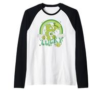Care Bears St. Patrick's Day Lucky Bear Rainbow Portrait Manche Raglan