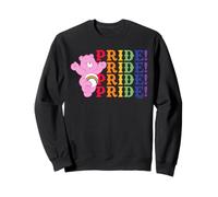 Care Bears Stacked Pride Rainbow Cheer Bear Sweatshirt